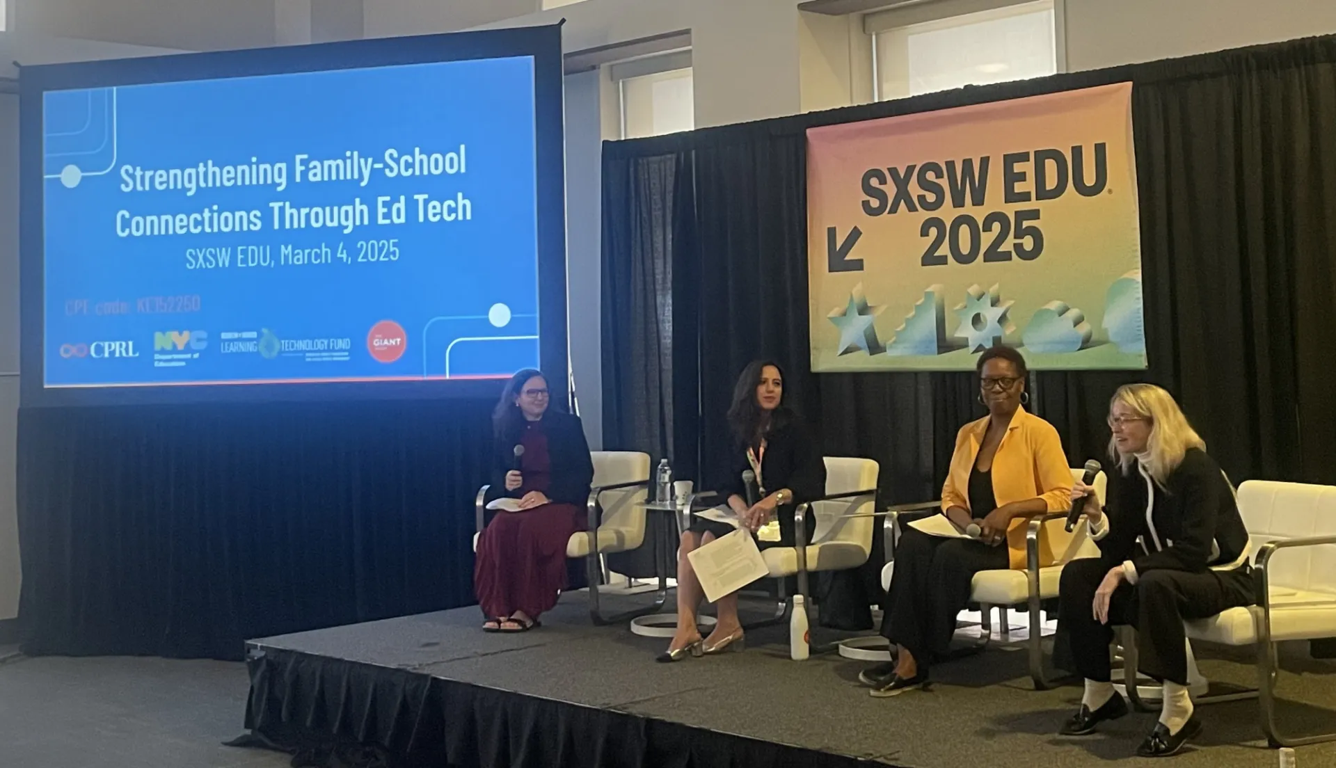 SXSW EDU panel of speakers. 
