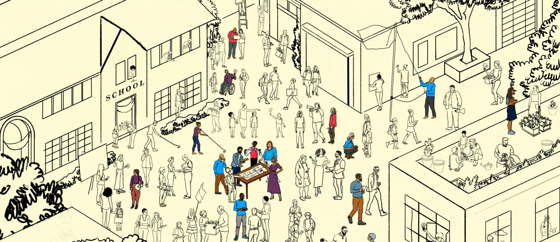 busy village