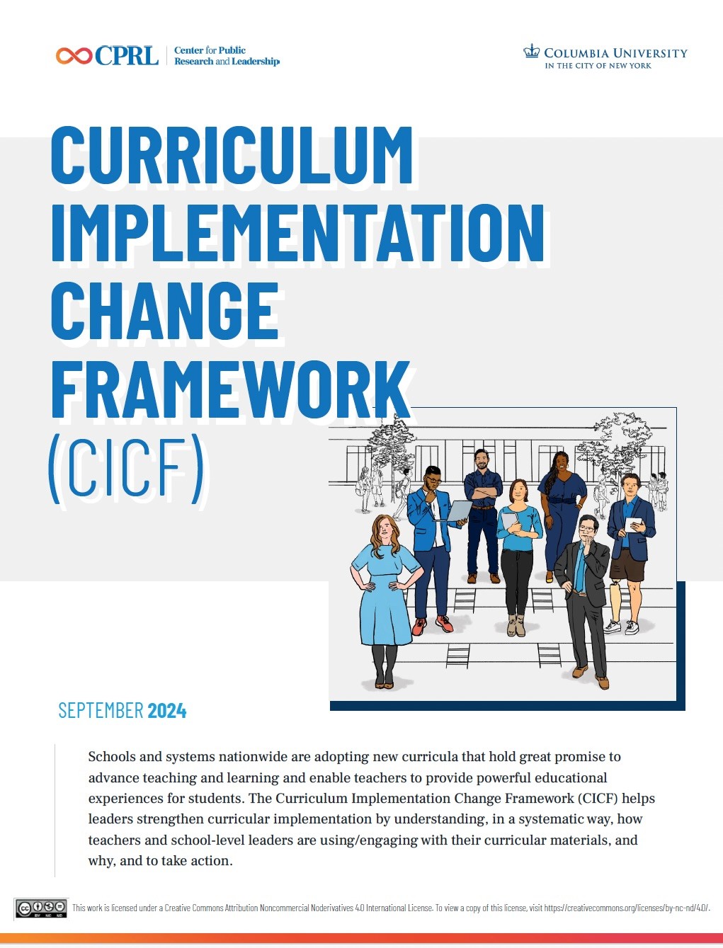 cover of CICF with group of people standing together.