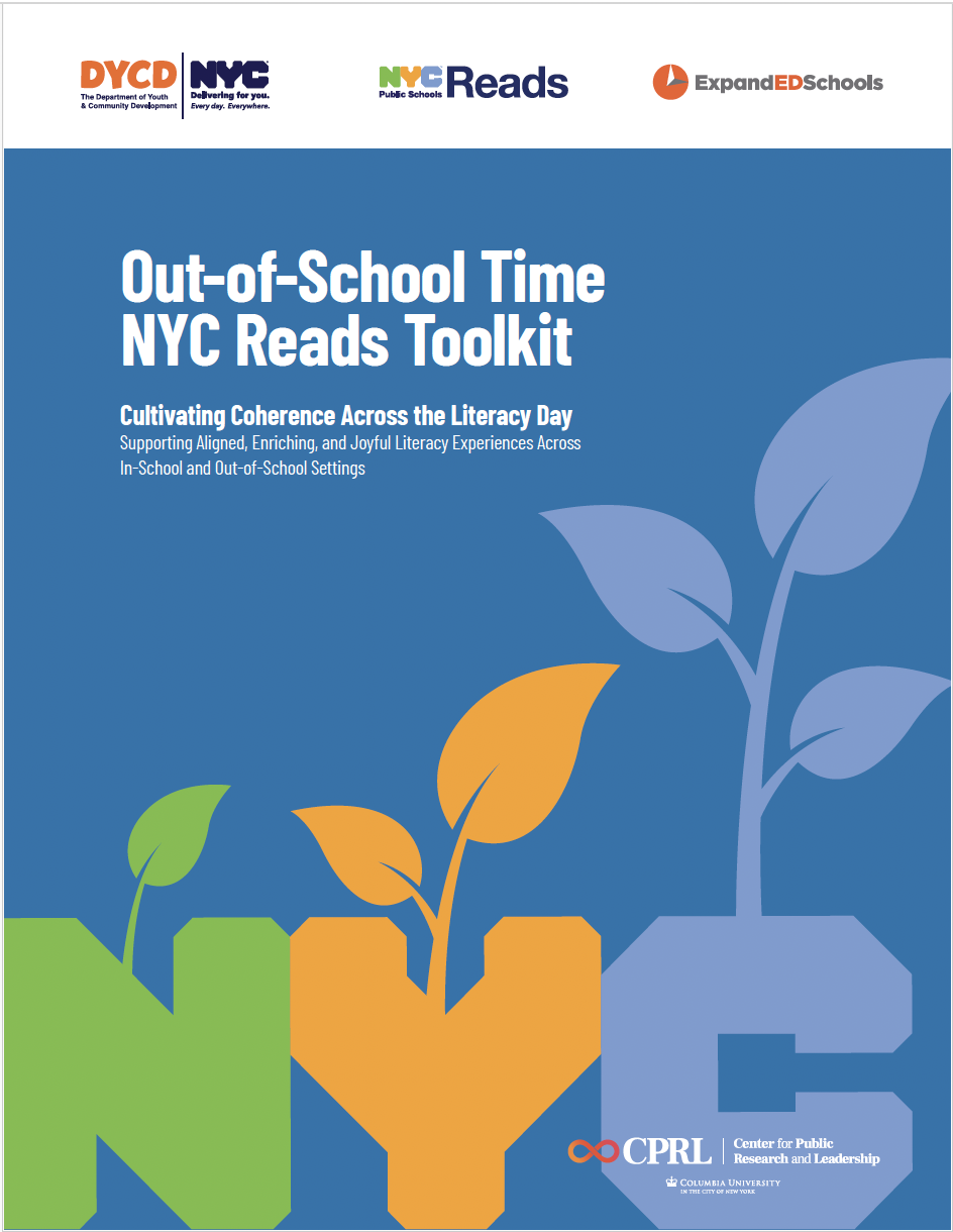 Out-of-School Time NYC Reads Toolkit cover page