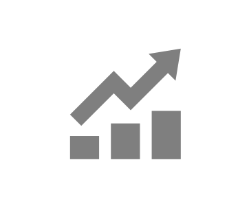 Growth chart in grey