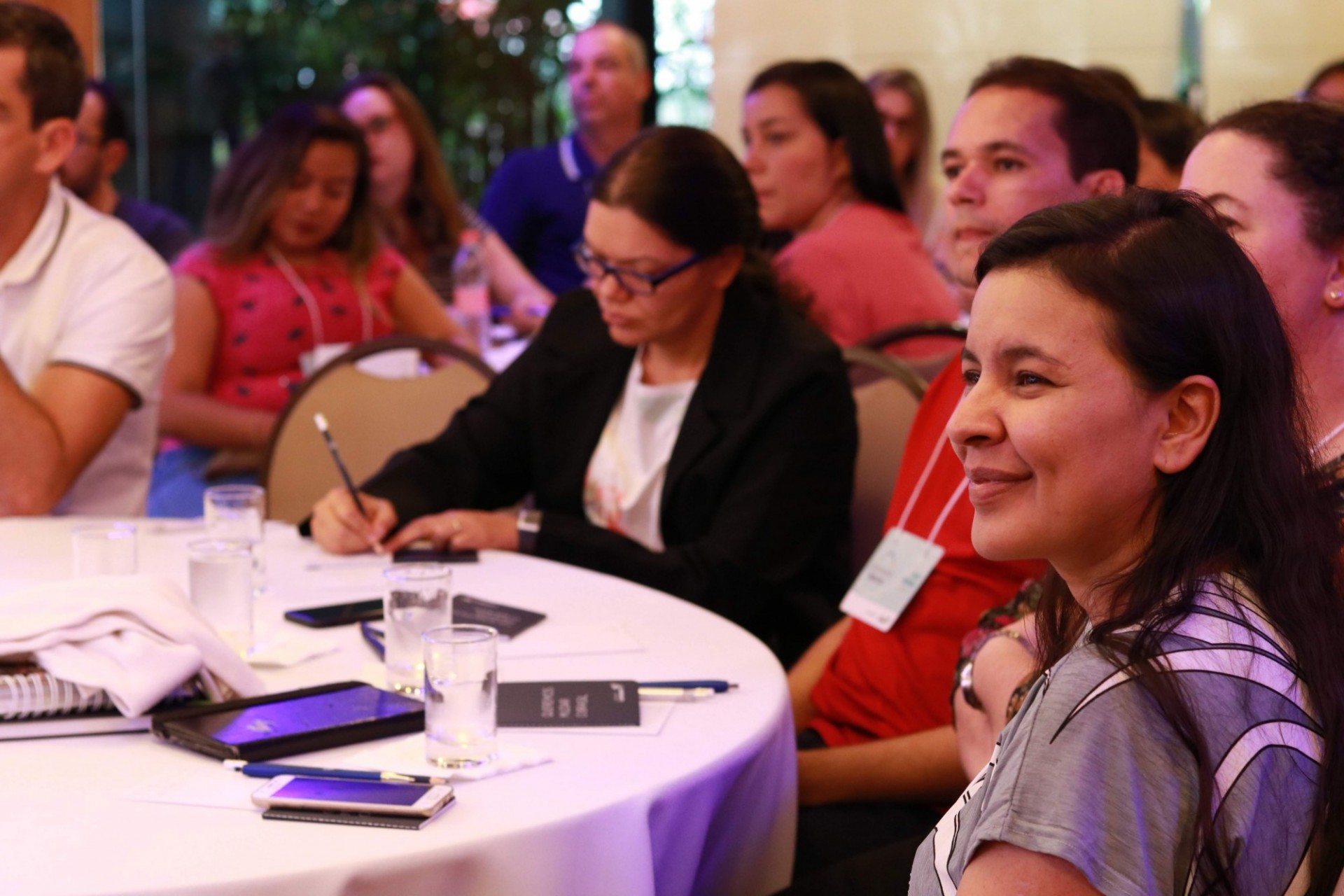 Workshops participants listening to presentation